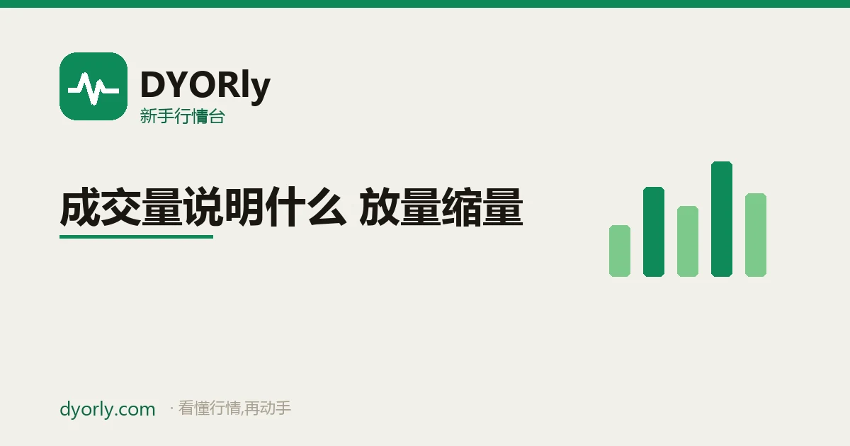成交量柱子与价格配合:放量上涨、缩量上涨、放量下跌各说明什么